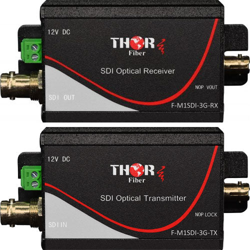 Tx Rx Fiber Lc Thor F-M1SDI-3G-TX/RX 1Ch 3G HD-SDI Tx / Rx Extender Kit Over Fiber ...