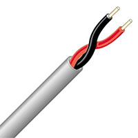 West Penn 25225B 16/2 Plenum Communication Cable - Gray, 1000 FT